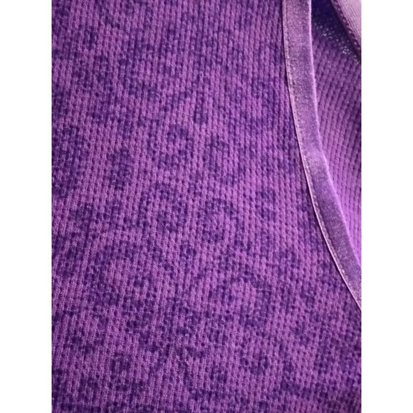 Just My Size Purple Plus Size 5X Top Scoop Neck 3/4 Sleeve Paisley Pattern - Picture 3 of 7